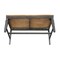 International Concepts Vista Slatback Bench, Hickory/Washed Coal BE45-65 - alternate 4